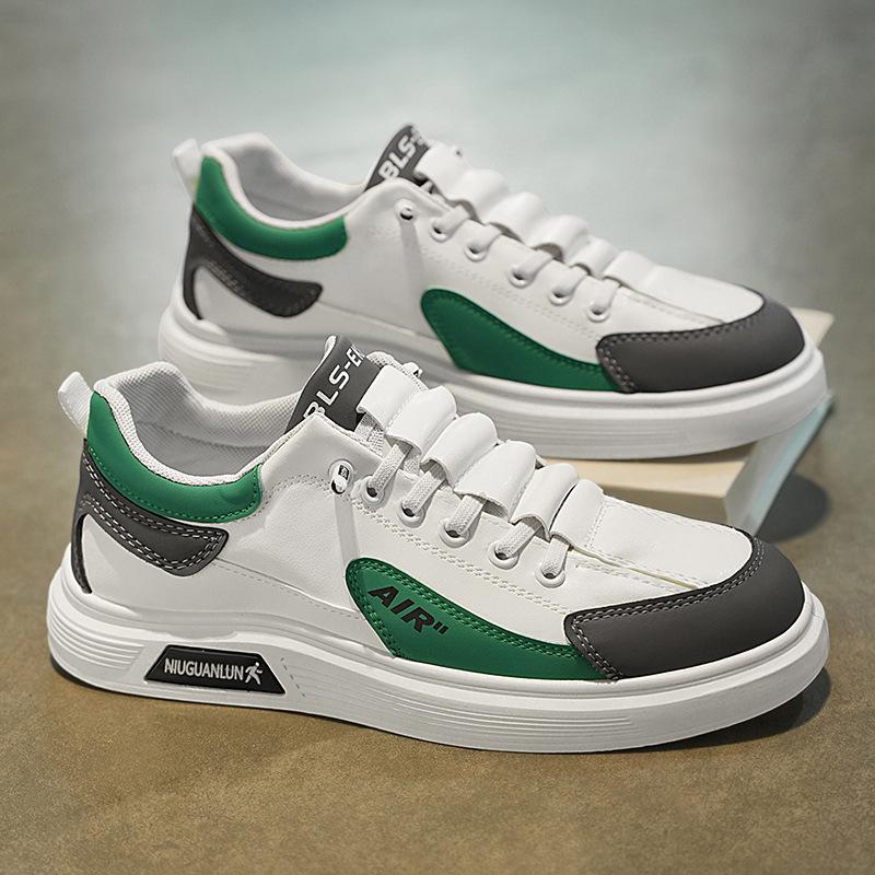 2025 Color Matching Outdoor Casual Board Shoes Fashion Low-top Lace-up Trendy Shoes Korean Version of Youth Travel Flat Men's Shoes