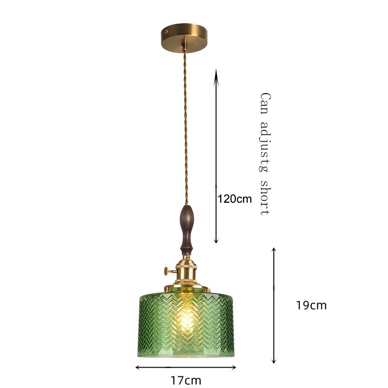 Vintage Creative Glass Metal Pendant Lights Fixture Retro Loft Style Bar Restaurant Kitchen Room Indoor Hanging Lamp Luminaire