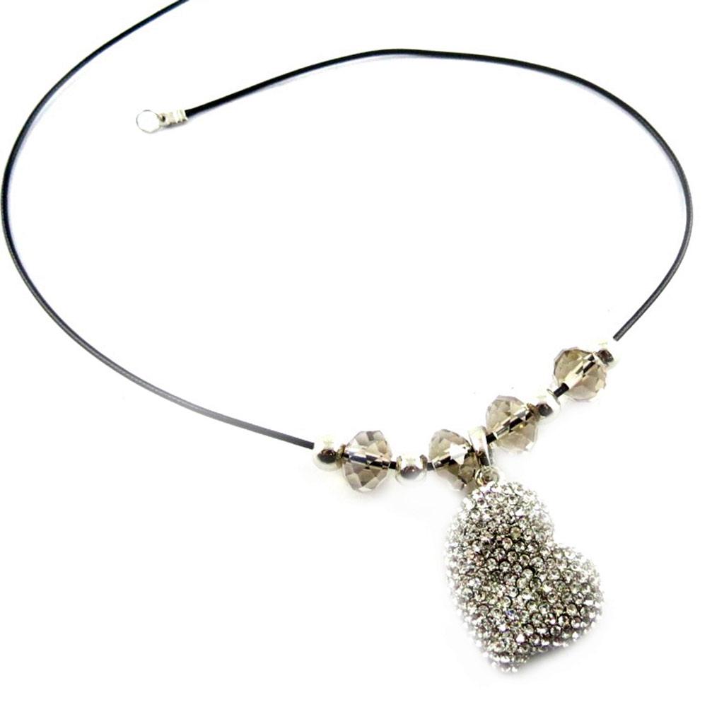 Les Trésors De Lily [E8843] - Collier Créateur 'Amoureuse' Blanc Ambre