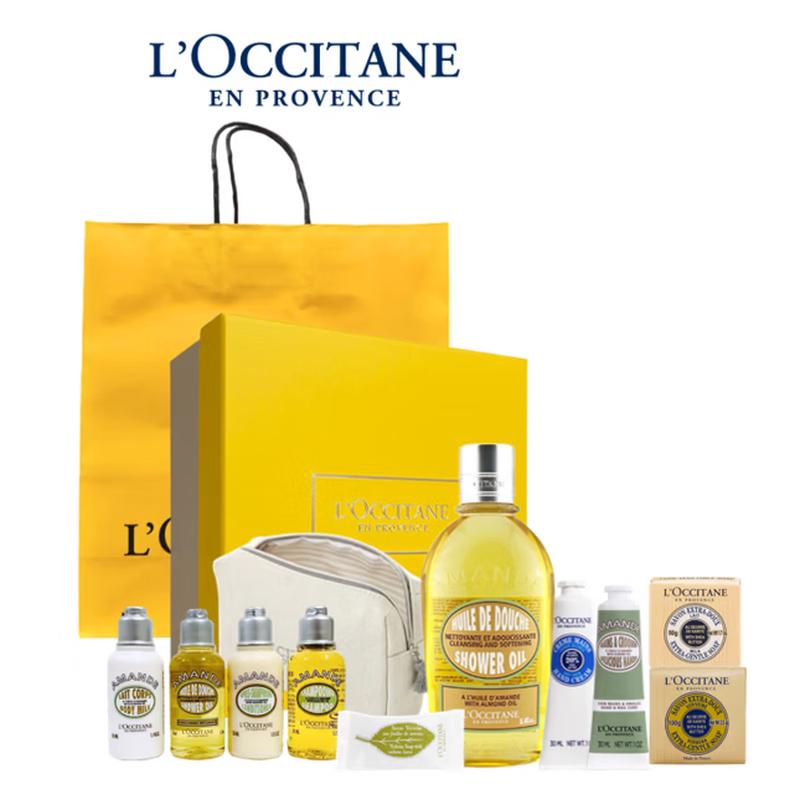 L OCCITANE Набор для путешествий «Сладкий миндаль», 11 предметов