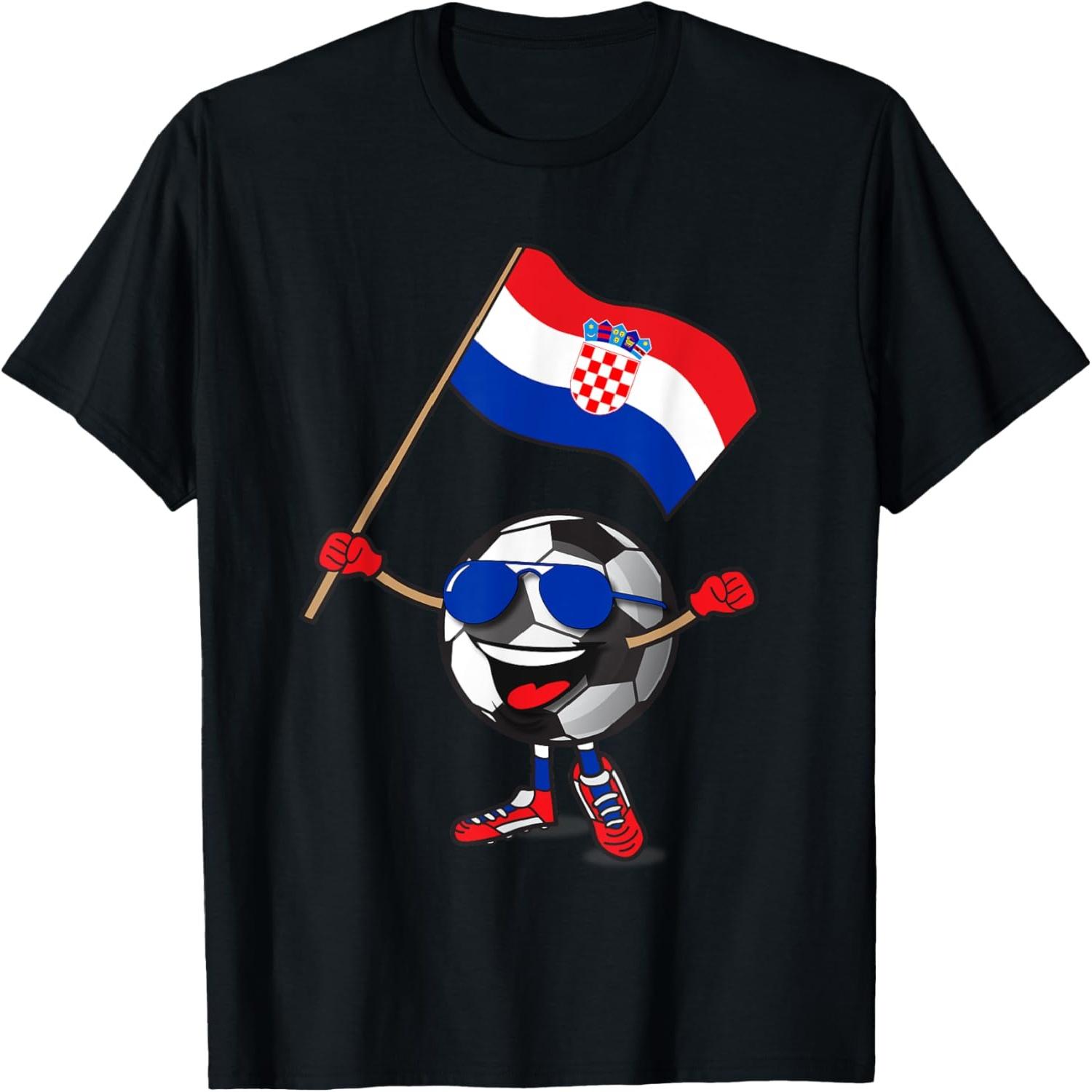 

Croatia Football Soccer Ball Fan Shirt For Boys Girls S разноцветный