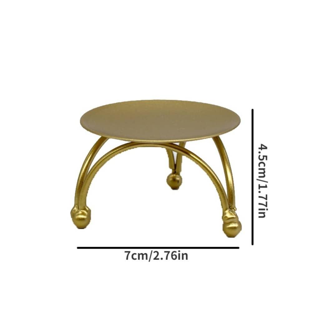 Metal Candle Holder with Iron Plate Base Perfect for Home Decor Craft Projects Artisan Gifts and Wedding Celebrations Enhances