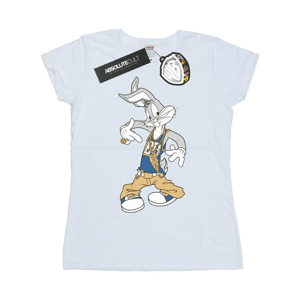 Looney Tunes Womens/Ladies Bugs Bunny Rapper Cotton T-Shirt