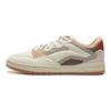 Li Ning Leather We I Pro S Comfortable Versatile Non-Slip Wear-Resistant Low-Top Skate Shoes Women Sneakers Beige Brown AEPU050-3