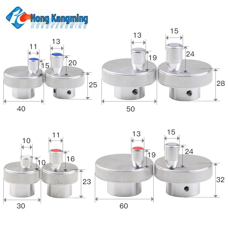 Aluminum Alloy Rotating Handwheel with Adjustment Handle M8 (D40/D50/D60)