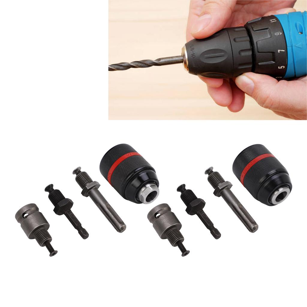 Bohrfutter, schlüssellos, selbstspannend, 1/2 Zoll, 2–13 mm Spannbereich, Schnellwechselwerkzeug