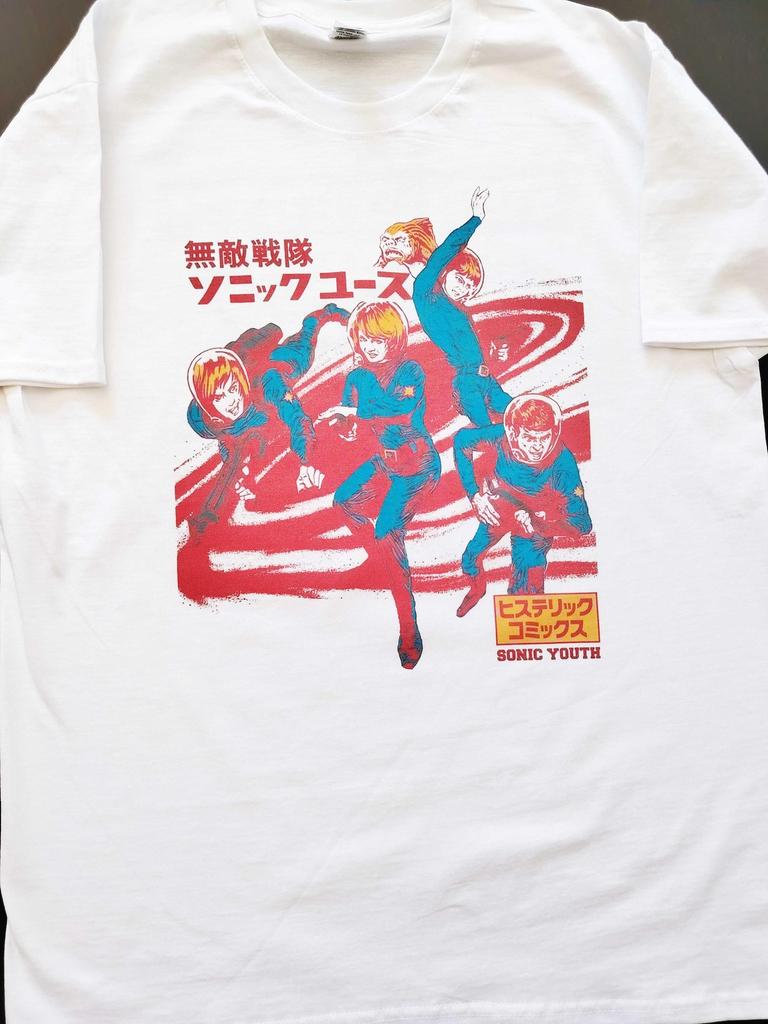 Sonic Youth Hysteric glamor astronauta punk rock música shoegaze stoner noise music camiseta japón camiseta