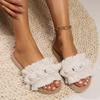 Outdoor Womens Flat Sandals With Floral Pattern For Casual Summer Walks