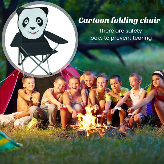 Venkovní dětské skládací křeslo Kreslené zvíře Přenosné Lehký Piknik pro velké zatížení Rybaření Trávník Kempování Pláž Batolata Chlapci Dívčí skládací židle