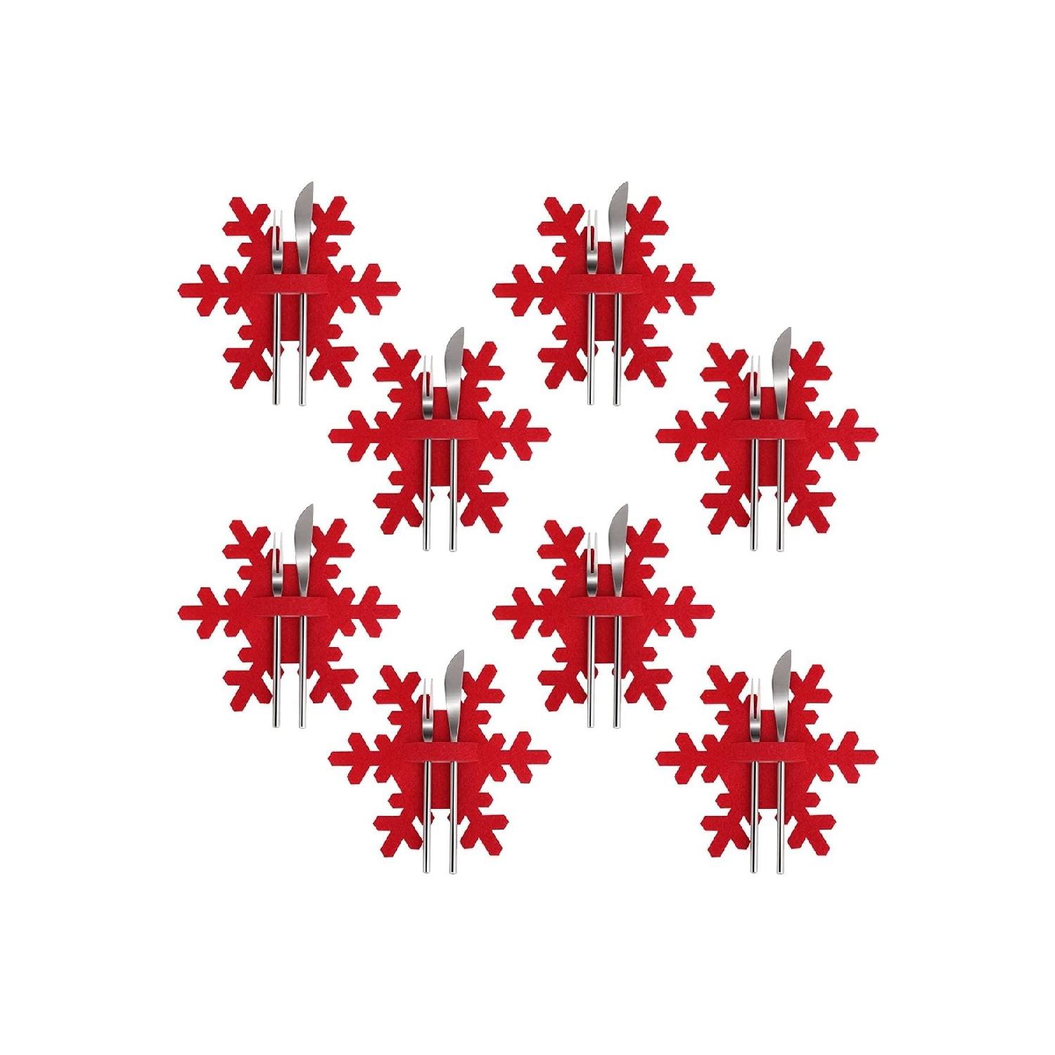 

Red 6-piece New Year s Eve Set That Will Add Elegance To Your Tables Decorative Spoon Holder - New Year s Decor чистый