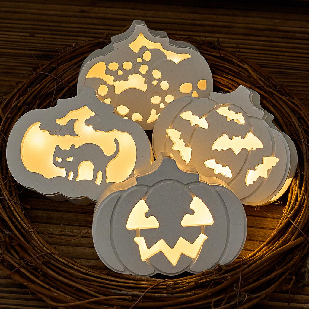 Hollow Atmosphere Light Ornament Silicone Mold DIY Halloween Pumpkin Gypsum Molds Resin Plaster Gift Storage Box Craft Making