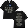 Beabadoobee I Love This Is How Tomorrow Moves Tour 2026 Camiseta Hombres Mujeres Vintage Harajuku Camisetas de Algodón Oversize Tops de Verano