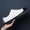 Summer Beach Shoes New Fashion Couple Hole Shoes Soft Bottom Slippers Outdoor Hollow One Word