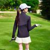 Women's Windproof Long Sleeve Golf Jacket - Autumn/Winter Sunscreen, Korean Style, Warm and Slimming Sportswear