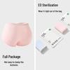 Herbal Primary Color Women's Mid-Waist Antibacterial Cotton Briefs