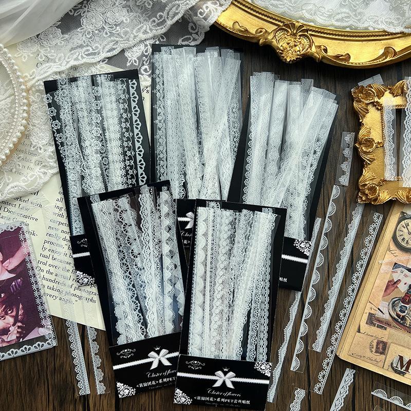 30 pcs Long strip Creativity Stickers pack Adhesive Diy Decorative Diary Album Scrapbooking Planner Junk Journal Supplies