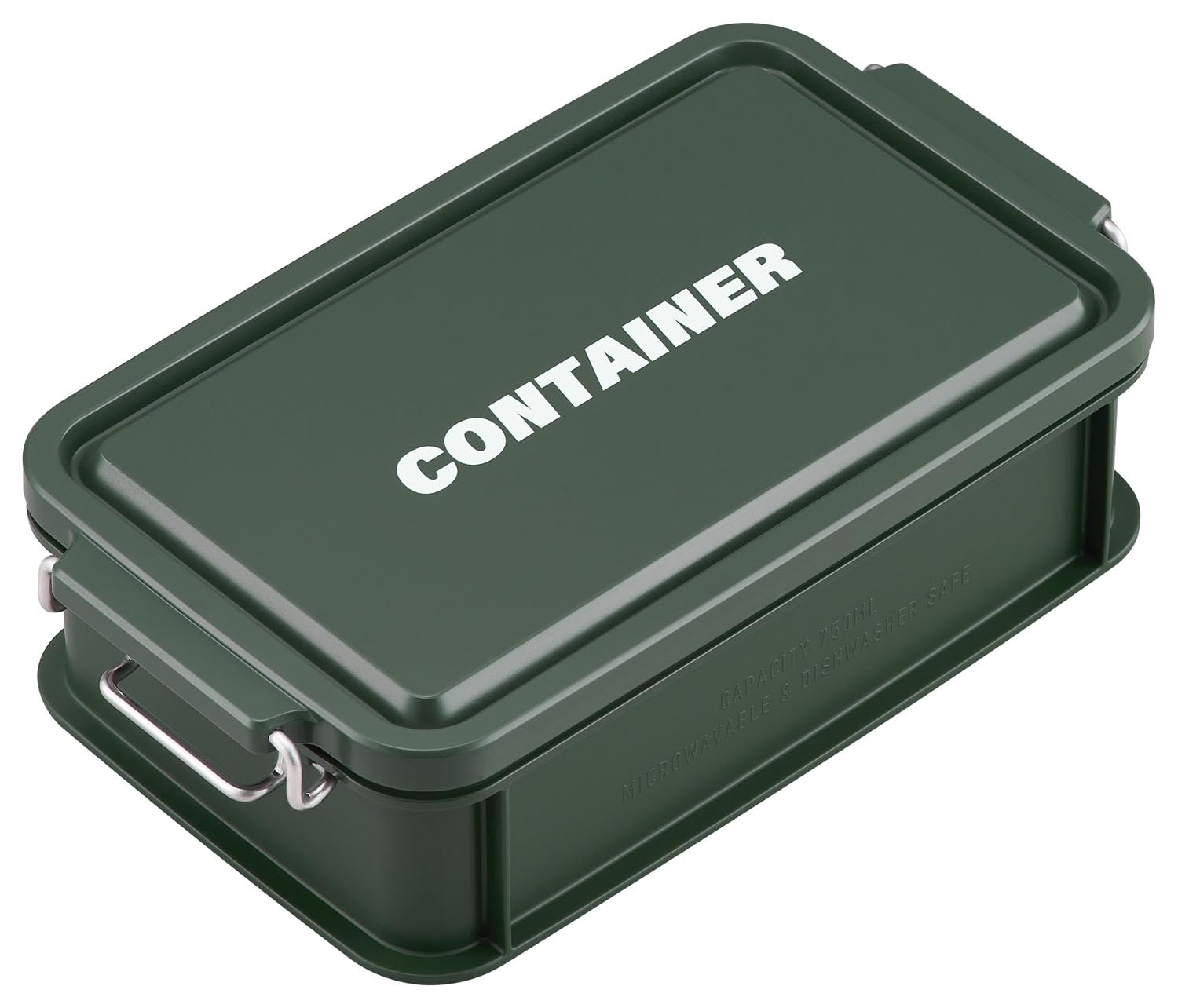 OSK CONTAINER Bento with Made in Dishwasher and Microwave Stain Locking and Suitable for Small and Students Box, 750ml, Green, Dividers, Japan, Safe, зелёный