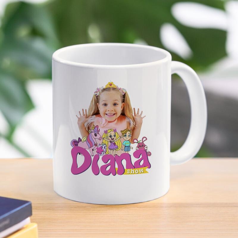 Tazza da Caffè Kids Diana And Roma Show Design Creativo Tazza in Ceramica Tazza per Acqua Latte Amici Ragazze Ragazzi Regalo per Bambini 11oz