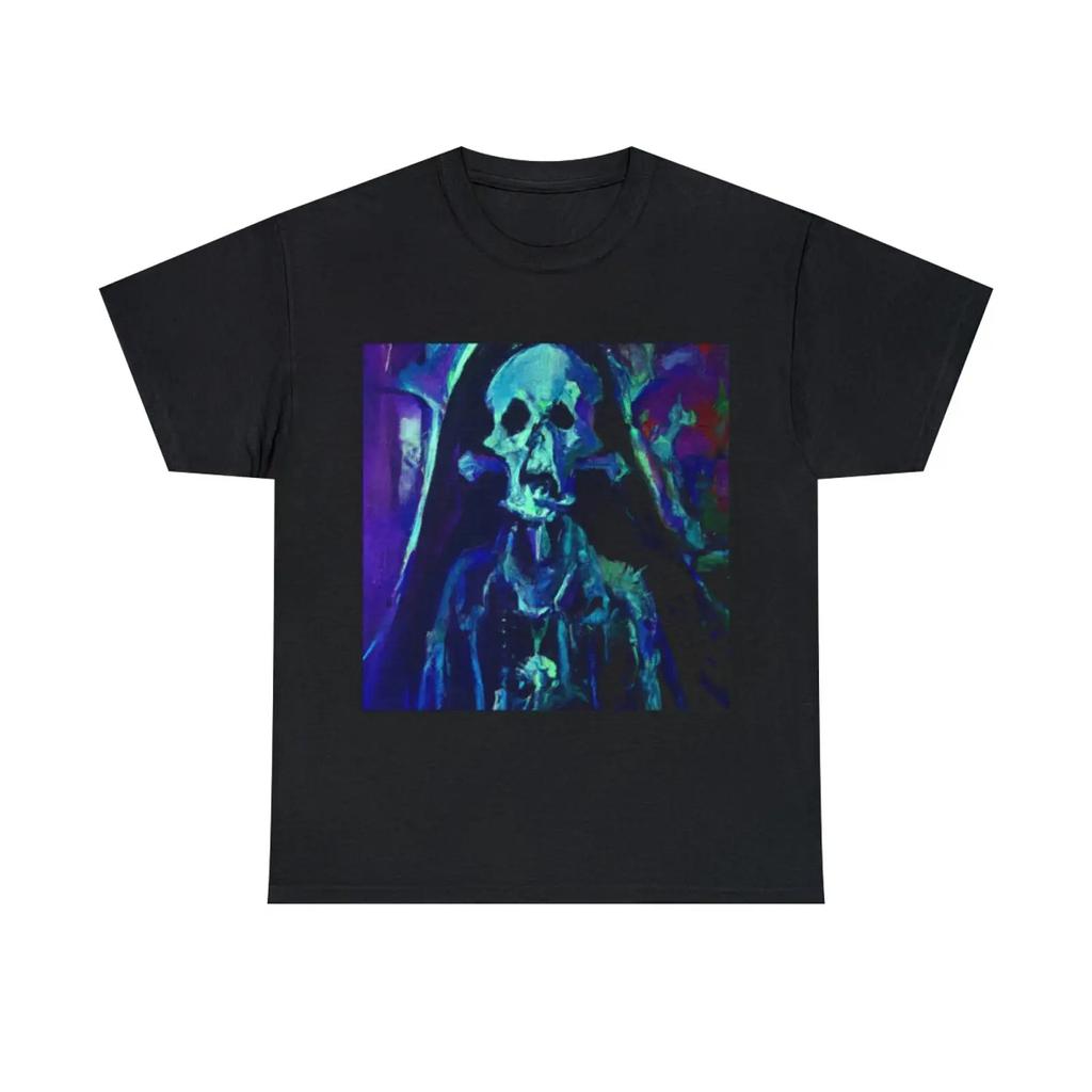 Adult Halloween T Shirt Art Painting Death Metal Gothic Dark Fantasy Horror Vintage Homme Streetwear Unisex