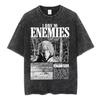 Vinland Saga Tshirt Vintage Washed Y2k Aesthetic Unisex Oversized Short Sleeve Cotton Viking Seinen Retro Streetwear Hot Sale