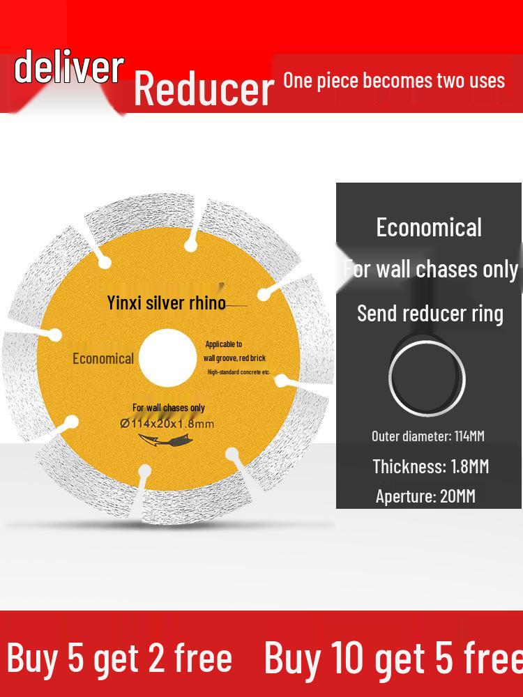 

Diamond Concrete Cutting & Slotting Disc for Grinder - Dry Use Only