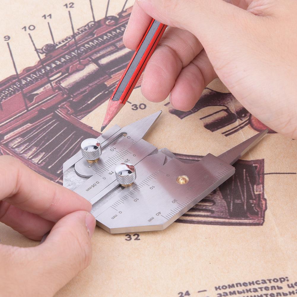 1pc Stainless Steel HJC 40 Welding Gauge Welded Surfaces Joints Undercut Height Gage