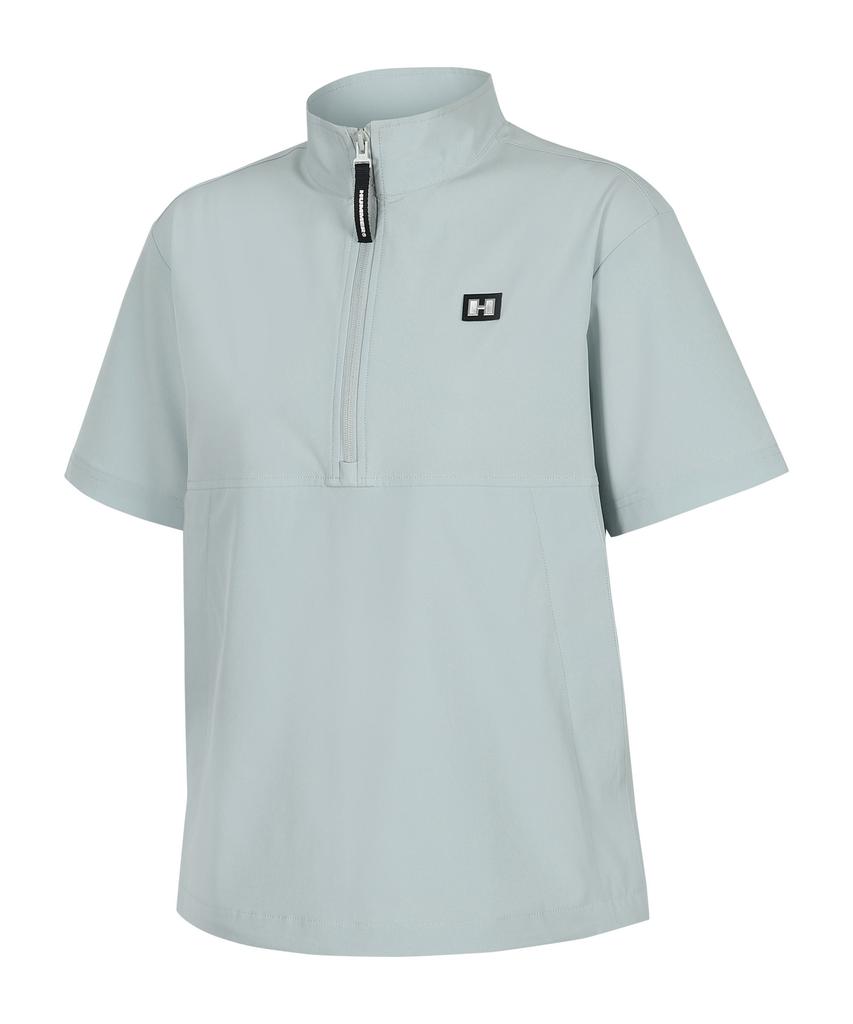 HUMMER Women H1 Summer Half-Zip Anorak Cool Short Sleeve Jacket Mint