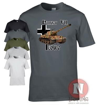 Panzer 7 Lowe WW2 Armure militaire allemande T-shirt World of Tanks Panzerkampfwagen