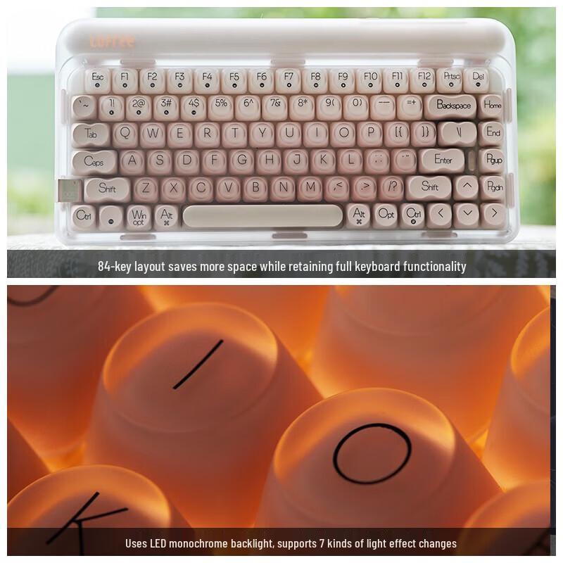 LOFREE 84-Key Wireless Hot-Swappable Gasket Mechanical Keyboard