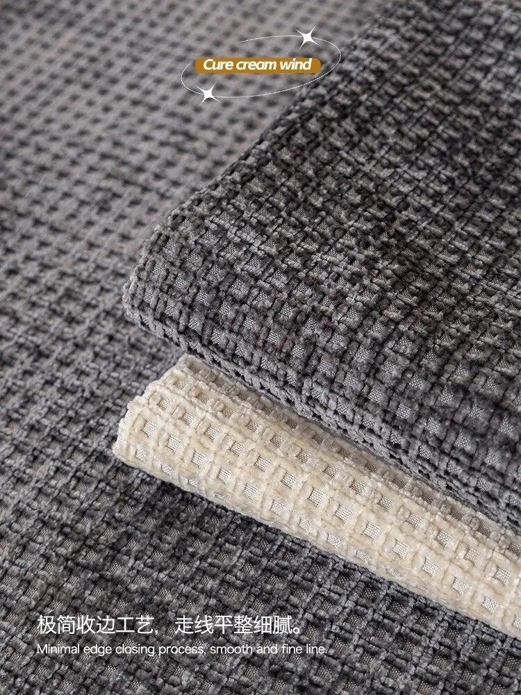 Four Seasons Universal Sofa Cover Chenille Waffle Couch Cover Anti-Pet Scratching Couch Inclusive Universal for Living Room Mat