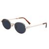 Fashion Men'S Sunglasses, Uv-Proof Sunshade Round Sunglasses, Personalized Retro Sunglasses Women'S Trend