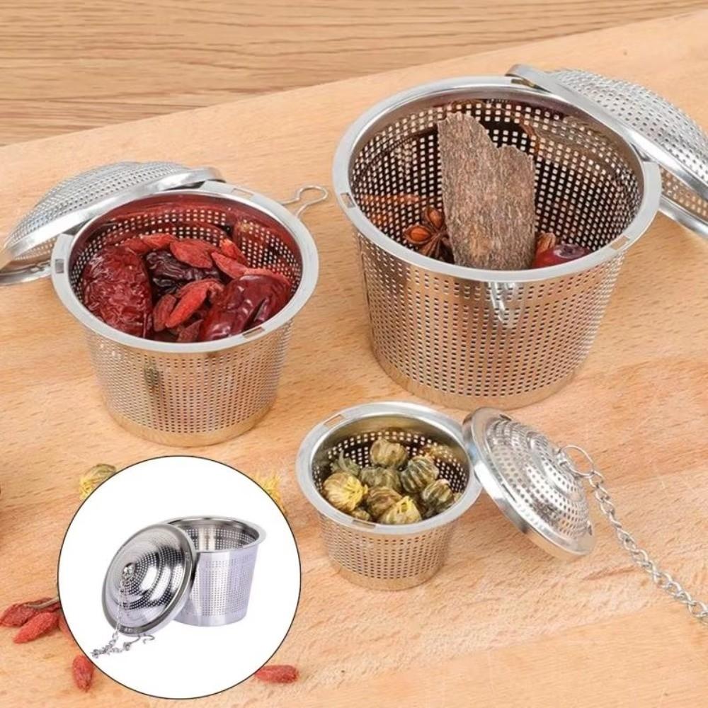 Stainless Steel Mesh Tea Infuser with Lid Coffee Filter Tea Strainer Multi-functional Reusable Tea Infuser Filter