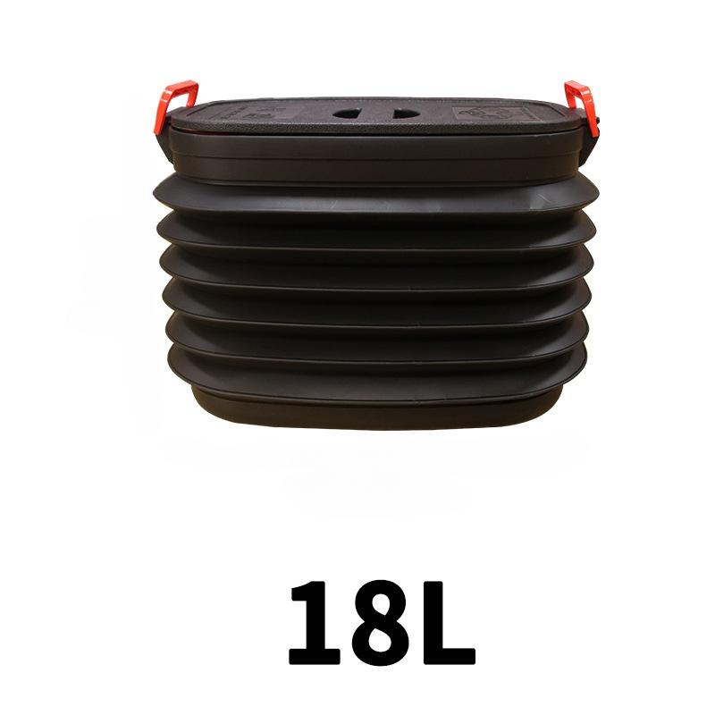 18L Car Trash Bin Can Storage Box Portable Outdoor Fishing Retractable Folding Water Bucket Rubbish Dust Holder