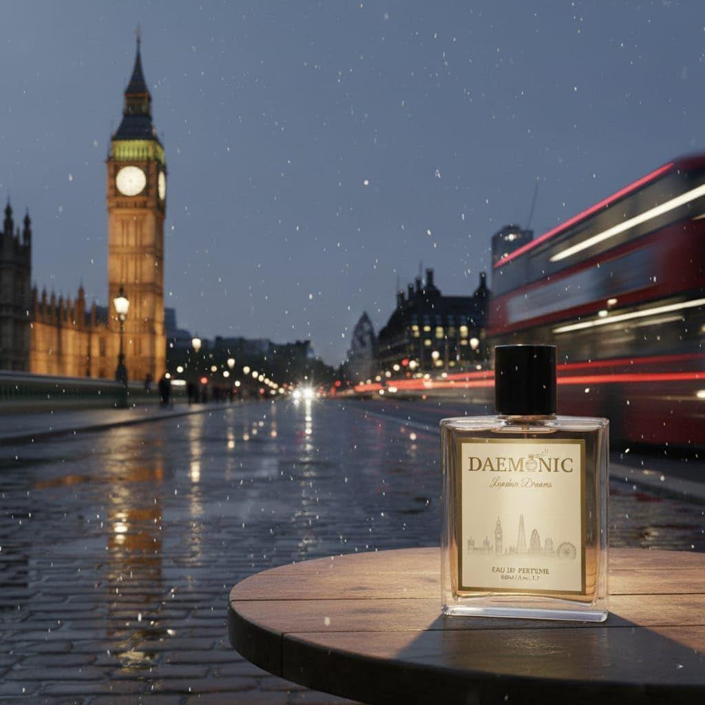 Daemonic London Dreams Eau De Parfum | Fresh & Elegant Long Lasting Unisex Perfume for Men & Women | Modern Woody–Floral Luxury Fragrance