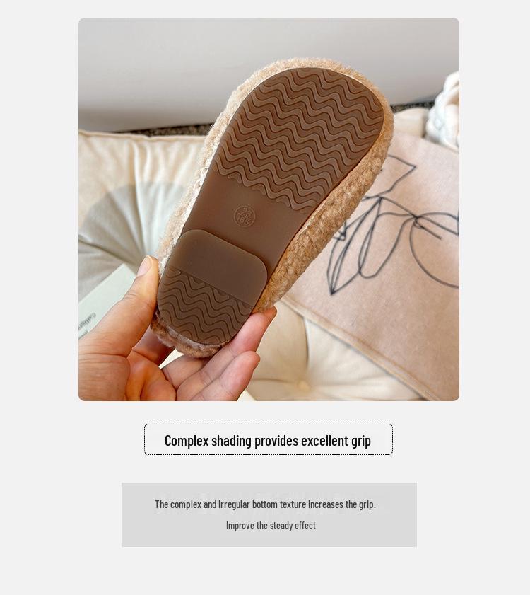 2026 Fashionable Warm Winter Cotton Baby Shoes for Girls