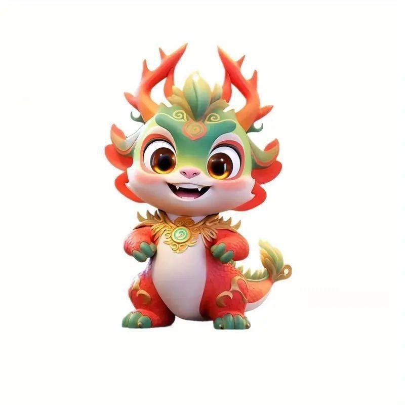 Style Acrylic Cartoon Christmas Tree Car Mirror Charm For Holiday Decoration