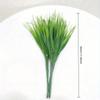 2Pcs Artificial Plastic 7-branch Grass Plant Green Grass Imitation False Plant Home Decoration Gardening Grass Outdoor Decor