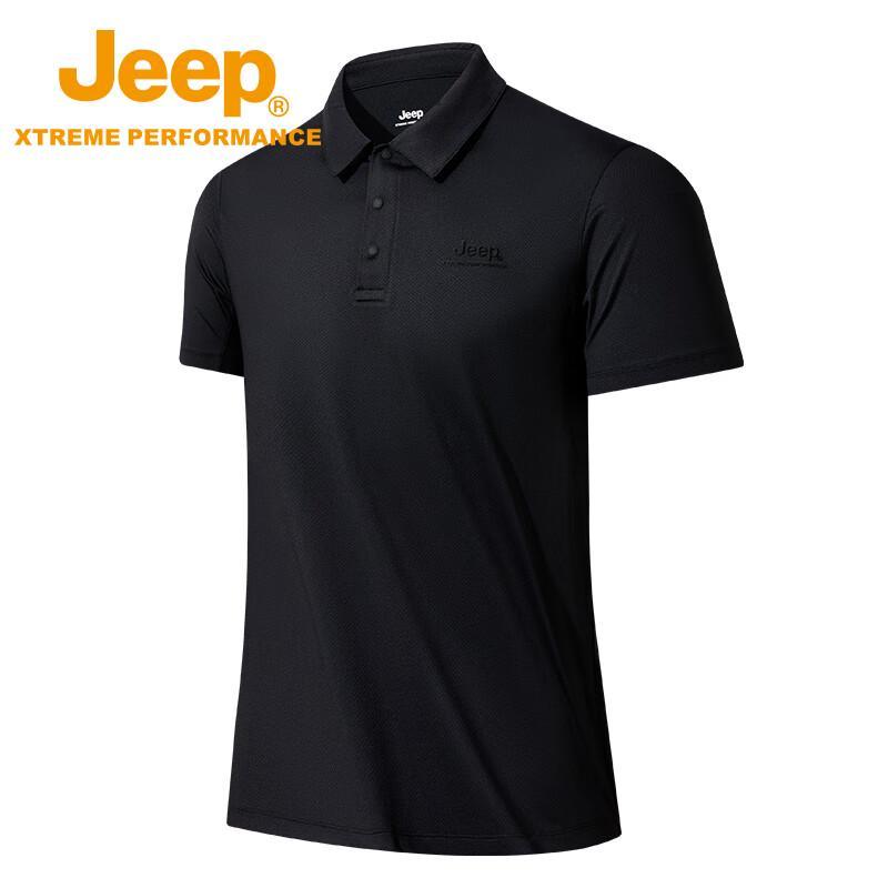 Jeep Men s Breathable Short-Sleeve Polo Shirt M
