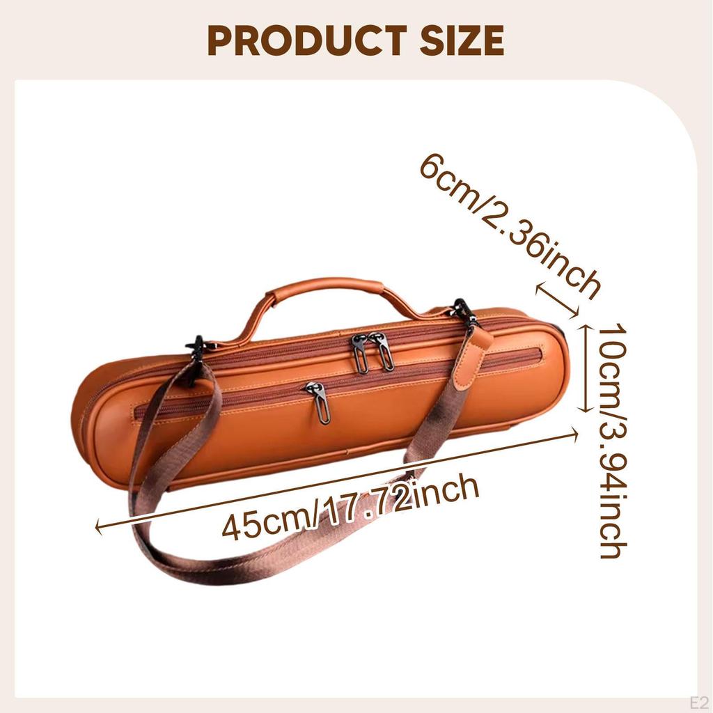 Compact And Lightweight Flute Bag with Handle Shoulder Strap for Safe Transport Suitable