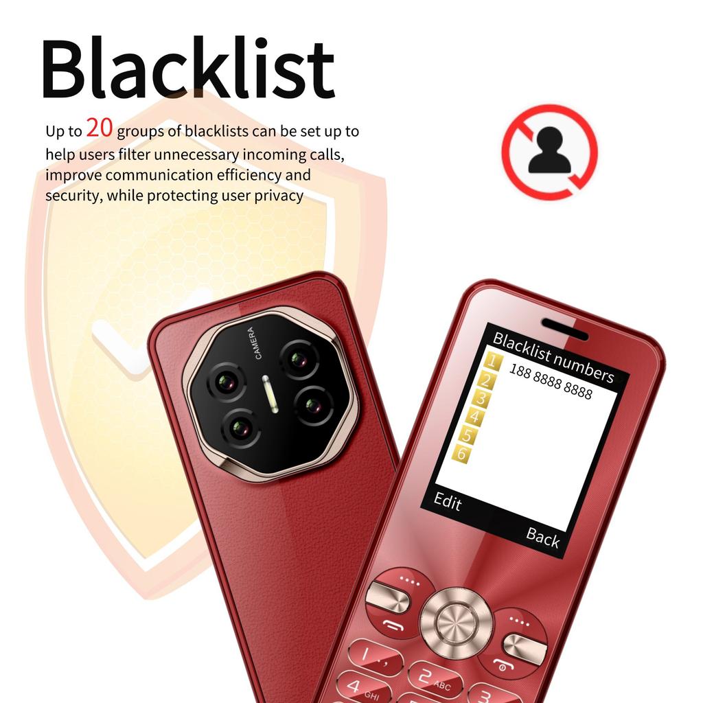 Cheap Low-end Button Elderly Mobile Phone 2.4 "appearance Dual Card Large Button Elderly Machine