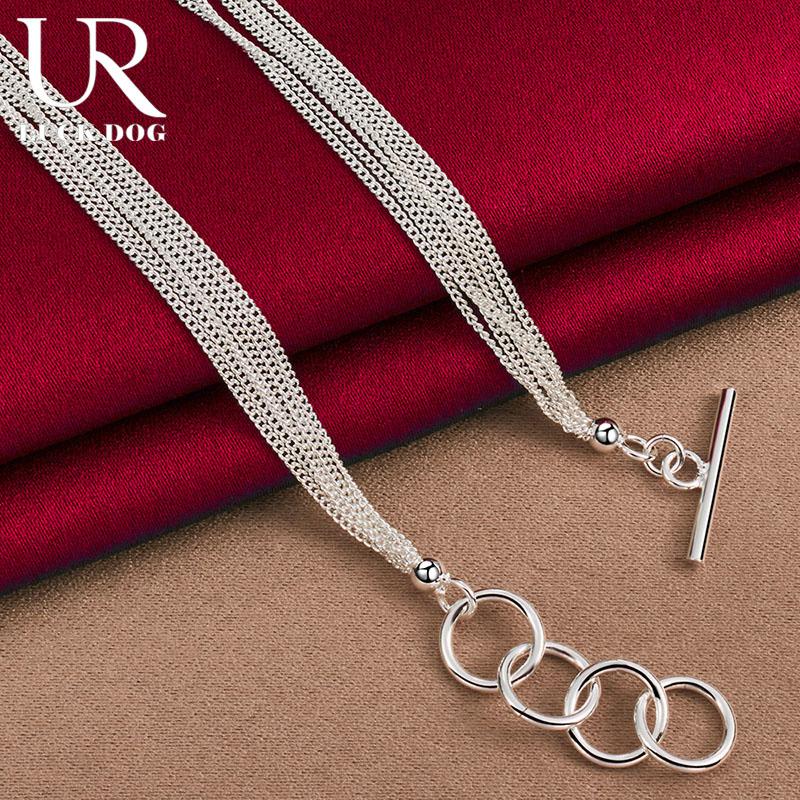 925 Sterling Silver Small Bead Grape Necklace, Fashionable Wedding Jewelry