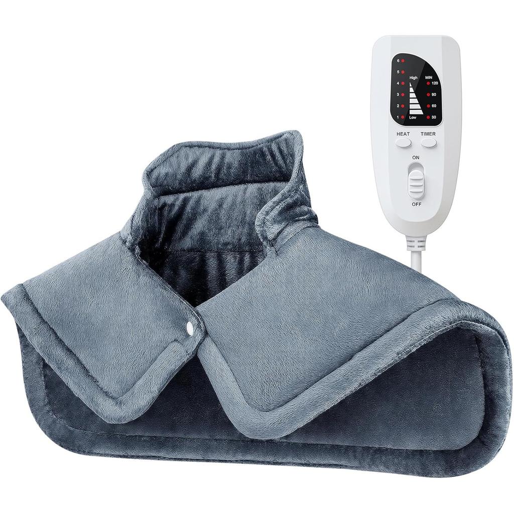 Electric Heating Pad For Shoulders And Neck Heated Therapy Shoulder Wrap With Gravity Design Cozy Throw Blanket For Warmth And Comfort