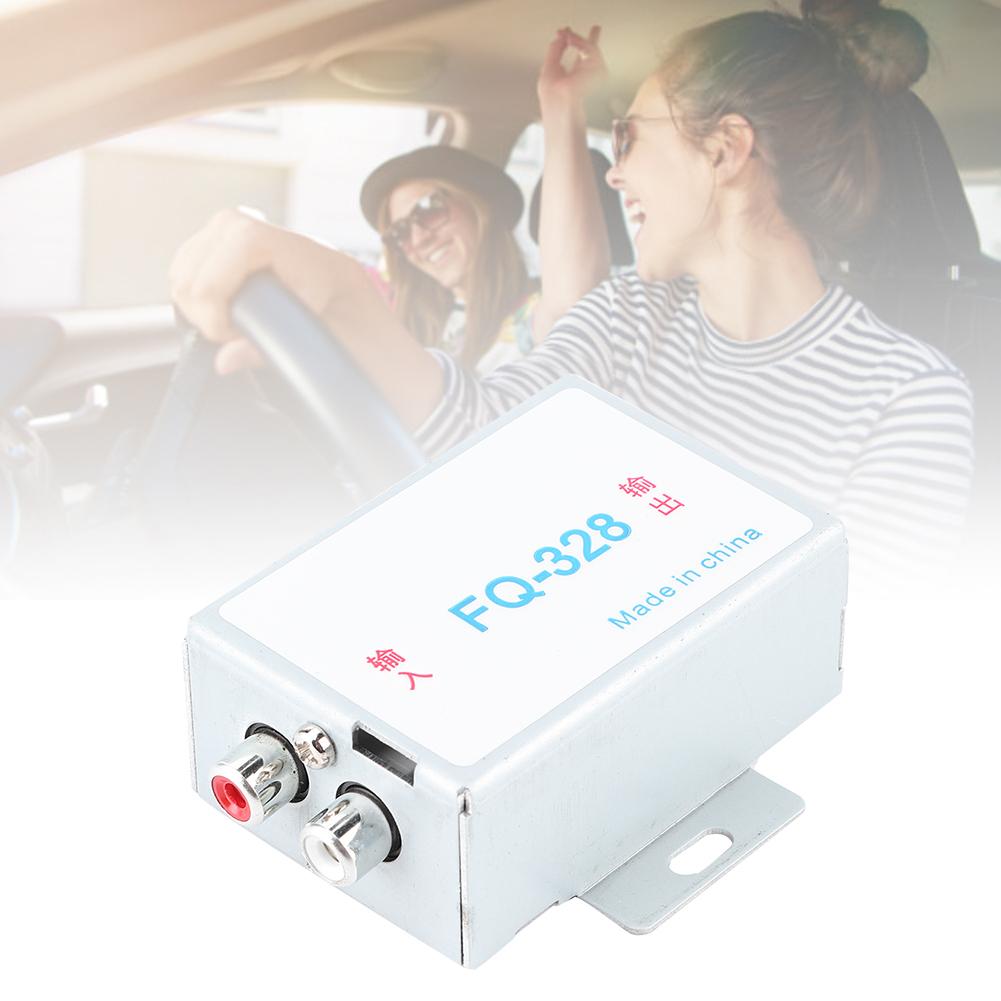 Filtro Audio Stereo per Auto 12V Riduttore di Rumore Isolamento Acustico Alte Prestazioni per Amplificatore Altoparlante