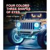 2Pcs Devil Eyes LED Car Headlight With Mini Projector Lens Turn Signal Lamp Bright Light
