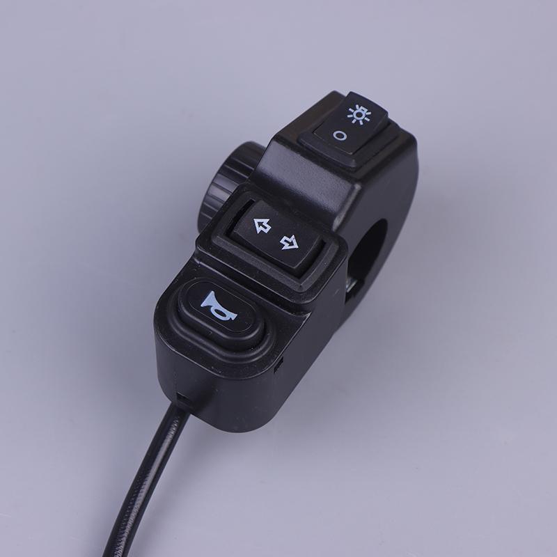 Dc12V 3 In1 Motorcycle Switch Quad Headlights Turn Signal Horn On/Off Button For Bike Scooter Electric Vehicle Moto Handlebar