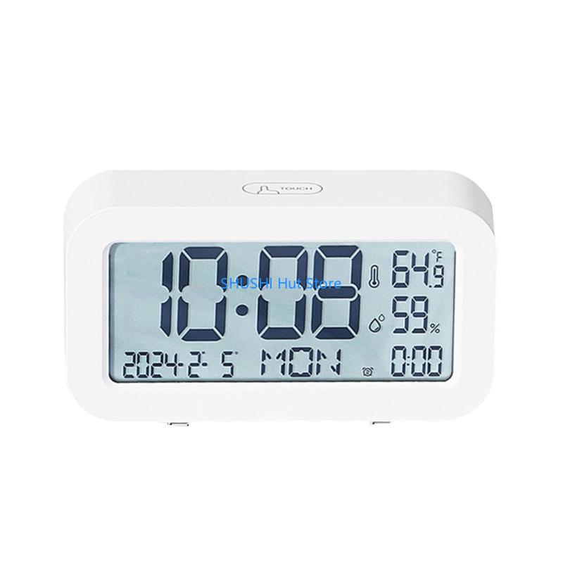 Digital Alarm Clock with Accurate Time Display Bedside Clock with LED Backlights D57B