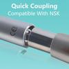 45 Degree Dental High Speed Handpiece with Fiber Optic Air Turbine for Impacted Teeth Remove Compatible with N Coupling