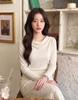 GIEMAR Drape Shirring Tee Ivory