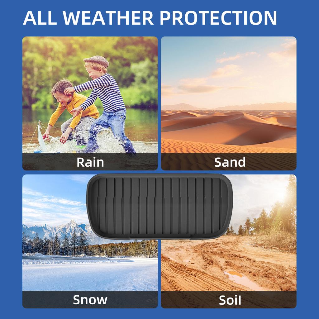 Für Tesla Model Y Juniper 2025 Vorne Hinten Kofferraummatte TPE Untere Aufbewahrungsbox-Pads Schutzabdeckung Ladeflächenauskleidung Kofferraumwanne Fußmatte