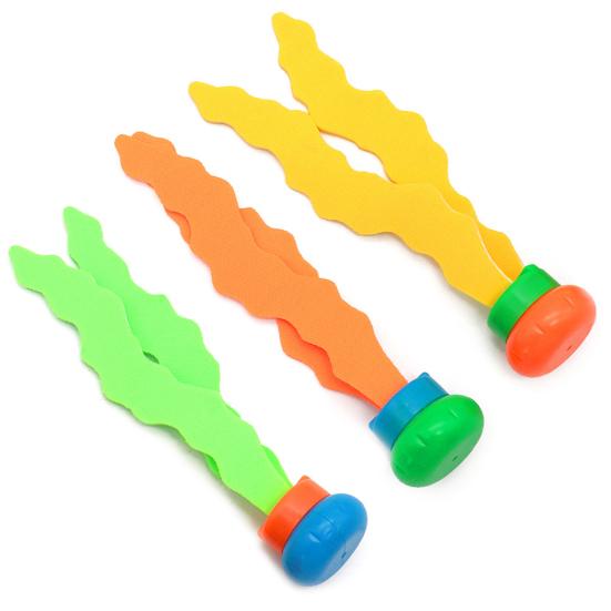 3Pcs Diving Toy Funny Interactive Educational Sea Weed Throwing Diving Toy for Swimming
